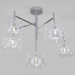 Люстра на штанге Eurosvet Jar 70128/5 хром в интернет-магазине "Галерея света"