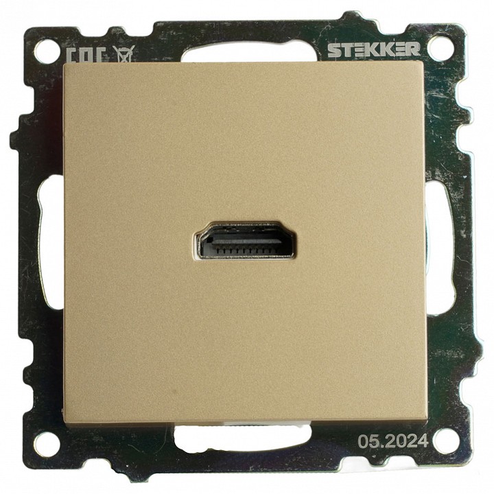 Розетка HDMI без рамки Stekker Катрин 50060 в интернет-магазине "Галерея света"