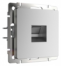 Розетка Ethernet RJ-45 без рамки Werkel серебряный матовый W1181065 в интернет-магазине "Галерея света"
