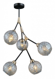 Люстра на штанге ILLUMICO  IL0263-5PSQ-79 BK AB в интернет-магазине "Галерея света"