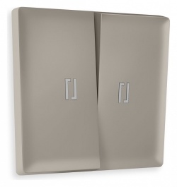 Клавиши для выключателя двухклавишного c подсветкой Ambrella Volt ALFA AP3640 в интернет-магазине "Галерея света"