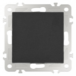 Выключатель перекрестный одноклавишный без рамки Arte Milano 206 206.34-1.black в интернет-магазине "Галерея света"