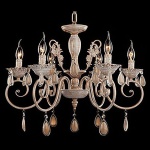 Подвесная люстра Eurosvet Galatea 10009/6 золото с белым в интернет-магазине "Галерея света"