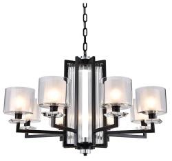 Подвесная люстра Newport ALEXANDRA 4408+1/C black+gold в интернет-магазине "Галерея света"