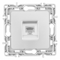 Розетка телефонная RJ-11 без рамки Arte Milano am-217 217.51-1.silver в интернет-магазине "Галерея света"