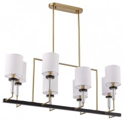 Люстра на штанге ST-Luce BLACK+BRASS SL1404.338.08 в интернет-магазине "Галерея света"