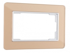 Рамка для двойной розетки Arte Milano am-503.14 503.14-double.shampan в интернет-магазине "Галерея света"