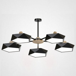 Люстра на штанге Imperiumloft Geometric Черная GEOMETRIC-CH01 в интернет-магазине "Галерея света"