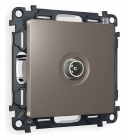 ТВ-розетка проходная без рамки Ambrella Volt ALFA MA643030 в интернет-магазине "Галерея света"