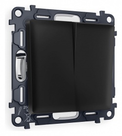 Выключатель проходной двухклавишный Ambrella Volt ALFA MA803020 в интернет-магазине "Галерея света"