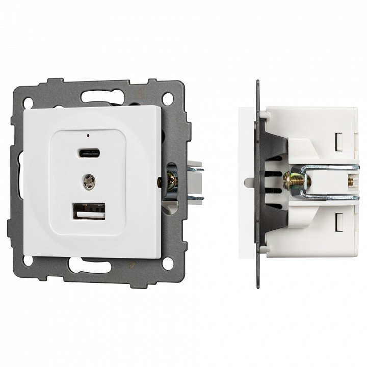Механизм розетки 2хUSB type A и C Arlight SCT 049839 в интернет-магазине "Галерея света"