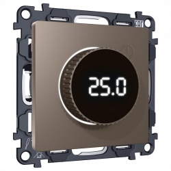 Терморегулятор электромеханический для теплого пола без рамки Ambrella Volt ALFA MA635810 в интернет-магазине "Галерея света"