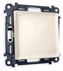 Выключатель одноклавишный с подсветкой без рамки Ambrella Volt ALFA MA302015 в интернет-магазине "Галерея света"