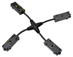 Токопровод X-образный центральный Denkirs SMART UNI TR2116-BK в интернет-магазине "Галерея света"