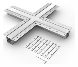 Соединитель угловой X-образный накладной Arlight S-LUX 030099 в интернет-магазине "Галерея света"