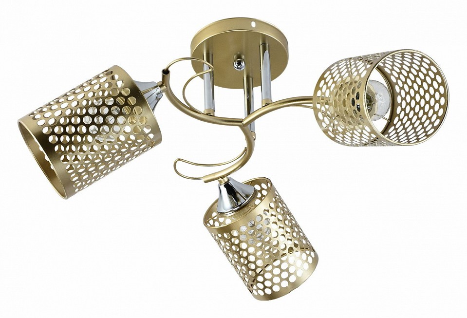 Потолочная люстра 01322-0.3-03 MATT GOLD+CR в интернет-магазине "Галерея света"