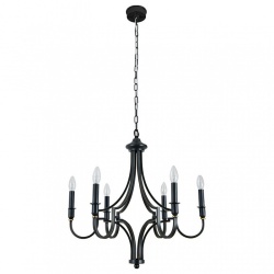 Подвесная люстра Newport DANIELA 3456/С black+gold в интернет-магазине "Галерея света"