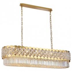 Подвесная люстра Newport ASHLEY 8300/120 oval gold polished в интернет-магазине "Галерея света"