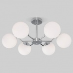 Люстра на штанге Eurosvet Frost 70154/6 хром в интернет-магазине "Галерея света"