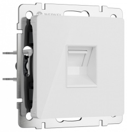 Розетка Ethernet RJ-45 без рамки Werkel белый акрил W1181041 в интернет-магазине "Галерея света"