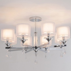 Люстра на штанге ILLUMICO  IL1354-8CPA-29 CR Romei в интернет-магазине "Галерея света"