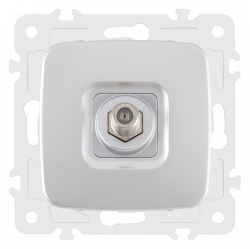 ТВ-розетка без рамки Arte Milano am-205 205.42-1.silver в интернет-магазине "Галерея света"