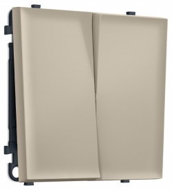 Выключатель двухклавишный без рамки Ambrella Volt MS MS343010 в интернет-магазине "Галерея света"
