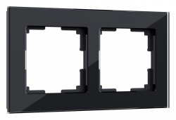 Рамка на 2 поста Werkel Favorit (черный) W0021108 в интернет-магазине "Галерея света"