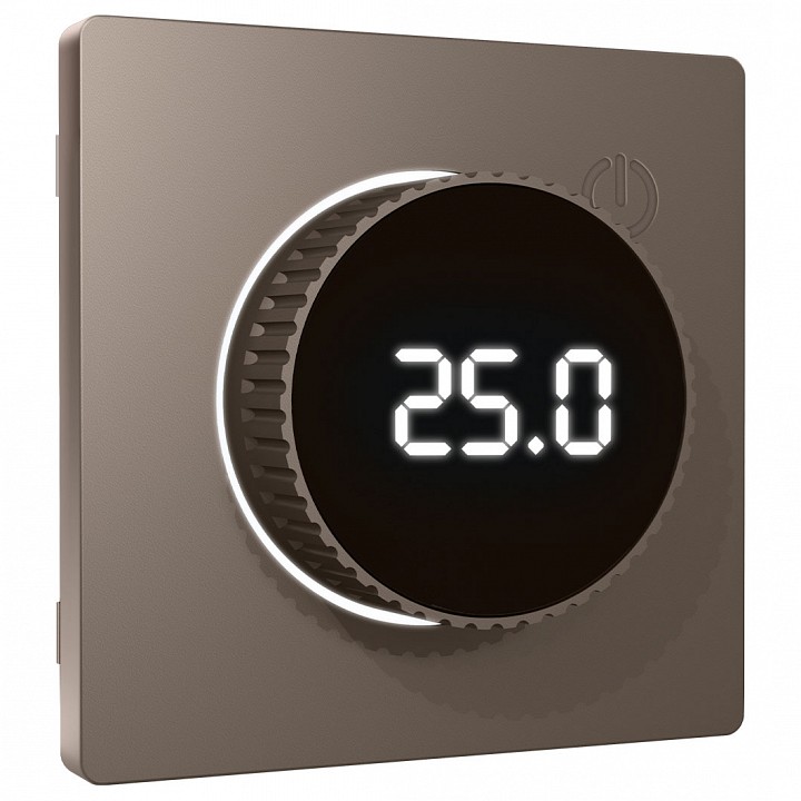 Накладка для терморегулятора электромеханического для теплого пола Ambrella Volt ALFA AP6358 в интернет-магазине "Галерея света"