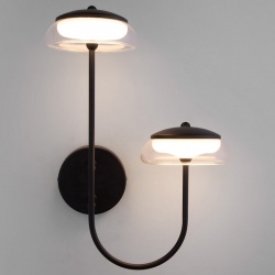 Бра Eurosvet Fungo 50388/2 LED черный в интернет-магазине "Галерея света"