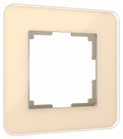 Рамка на 1 пост Werkel Elite (айвори, стекло) W0012443 в интернет-магазине "Галерея света"