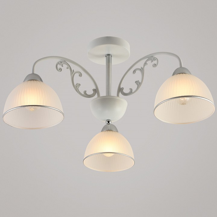 Люстра на штанге  62410-0.3-03 WH+CR в интернет-магазине "Галерея света"