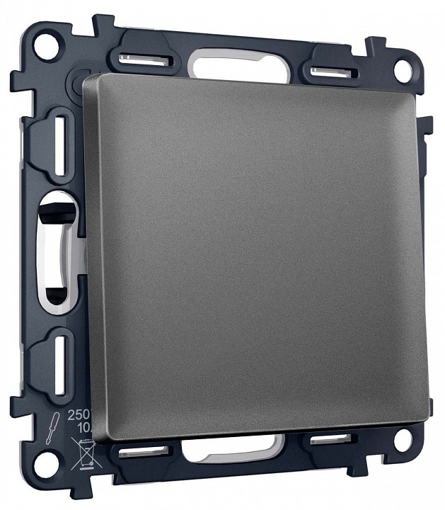 Выключатель двухполюсной самовозвратный без рамки Ambrella Volt MA MA651050 в интернет-магазине "Галерея света"