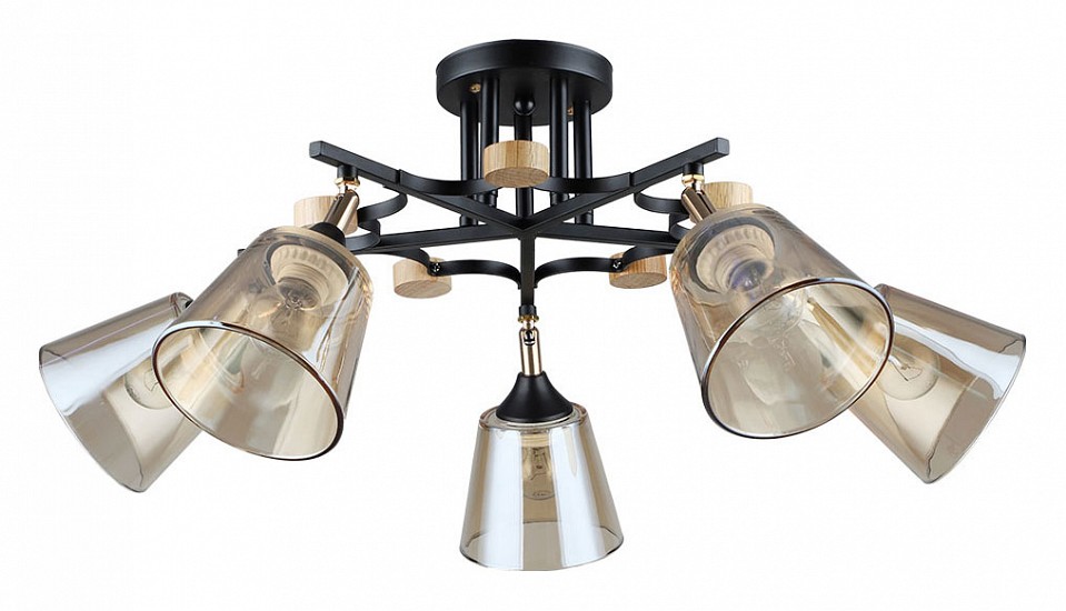 Люстра на штанге Arte Lamp Glassy A5078PL-5BK в интернет-магазине "Галерея света"