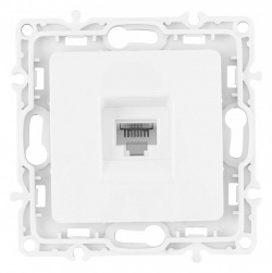 Розетка телефонная RJ-11 без рамки Arte Milano am-217 217.51-1.white в интернет-магазине "Галерея света"