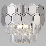 Накладной светильник Eurosvet Ariana 10124/2 хром/прозрачный хрусталь Strotskis (10113/2) в интернет-магазине "Галерея света"