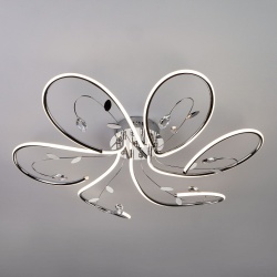 Потолочная люстра Eurosvet Venzel 90082/6 хром в интернет-магазине "Галерея света"