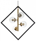 Подвесная люстра Indigo Faccetta 13005/A/4P Black в интернет-магазине "Галерея света"