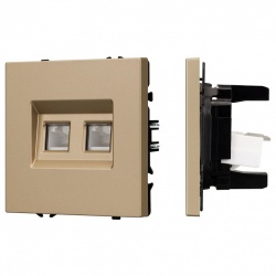 Розетка двойная Ethernet RJ-45 без рамки Arlight SCT 054314 в интернет-магазине "Галерея света"