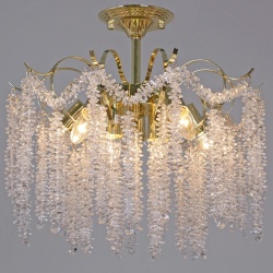 Люстра на штанге  02384-0.3-6+3 FFG в интернет-магазине "Галерея света"