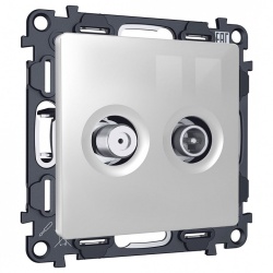 ТВ-розетка и SAT-розетка оконечная без рамки Ambrella Volt ALFA MA413310 в интернет-магазине "Галерея света"