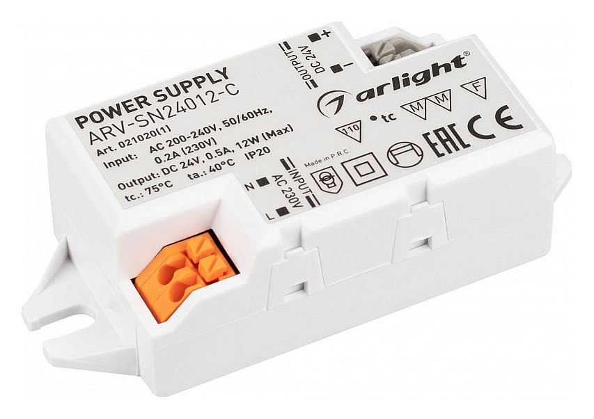 Блок питания Arlight ARV-SN 021020(1) в интернет-магазине "Галерея света"