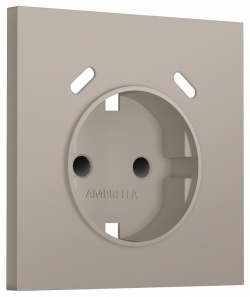 Накладка для розетки с заземлением и со шторками и 2хUSB type C Ambrella Volt SIGMA SP3705 в интернет-магазине "Галерея света"