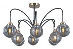 Люстра на штанге ILLUMICO  IL0433-8PSQ-79 BK AB в интернет-магазине "Галерея света"