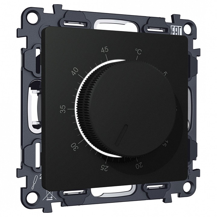 Терморегулятор электромеханический для теплого пола без рамки Ambrella Volt ALFA MA805710 в интернет-магазине "Галерея света"