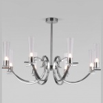 Люстра на штанге Eurosvet Rosher 60141/8 хром в интернет-магазине "Галерея света"