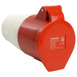 Розетка переносная разборная с заземлением и крышкой Stekker RST 49443 в интернет-магазине "Галерея света"