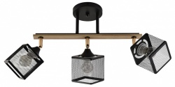 Светильник на штанге 01591-3.3-03B BK+FGD+WOOD в интернет-магазине "Галерея света"