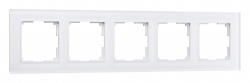 Рамка на 5 постов Werkel Favorit (белый матовый) W0051105 в интернет-магазине "Галерея света"