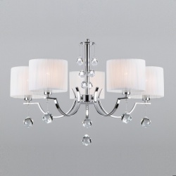 Подвесная люстра Eurosvet Napoli 60095/5 хром в интернет-магазине "Галерея света"